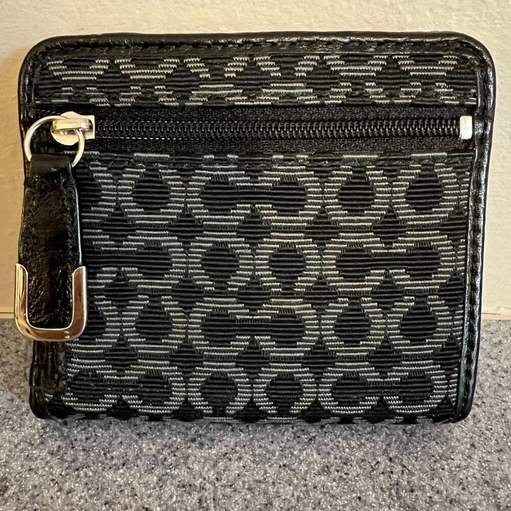 NWOT Coach | Signature "C" Canvas Snap Wallet | Black/Gray - Picture 5 of 5